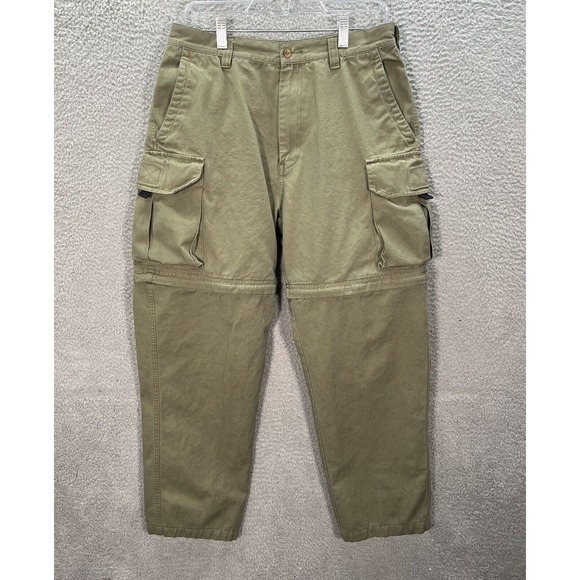 Cabela's Other - Cabelas Pants Mens 32 Green Convertible Cargo Workwear Outdoors Camping Hiking